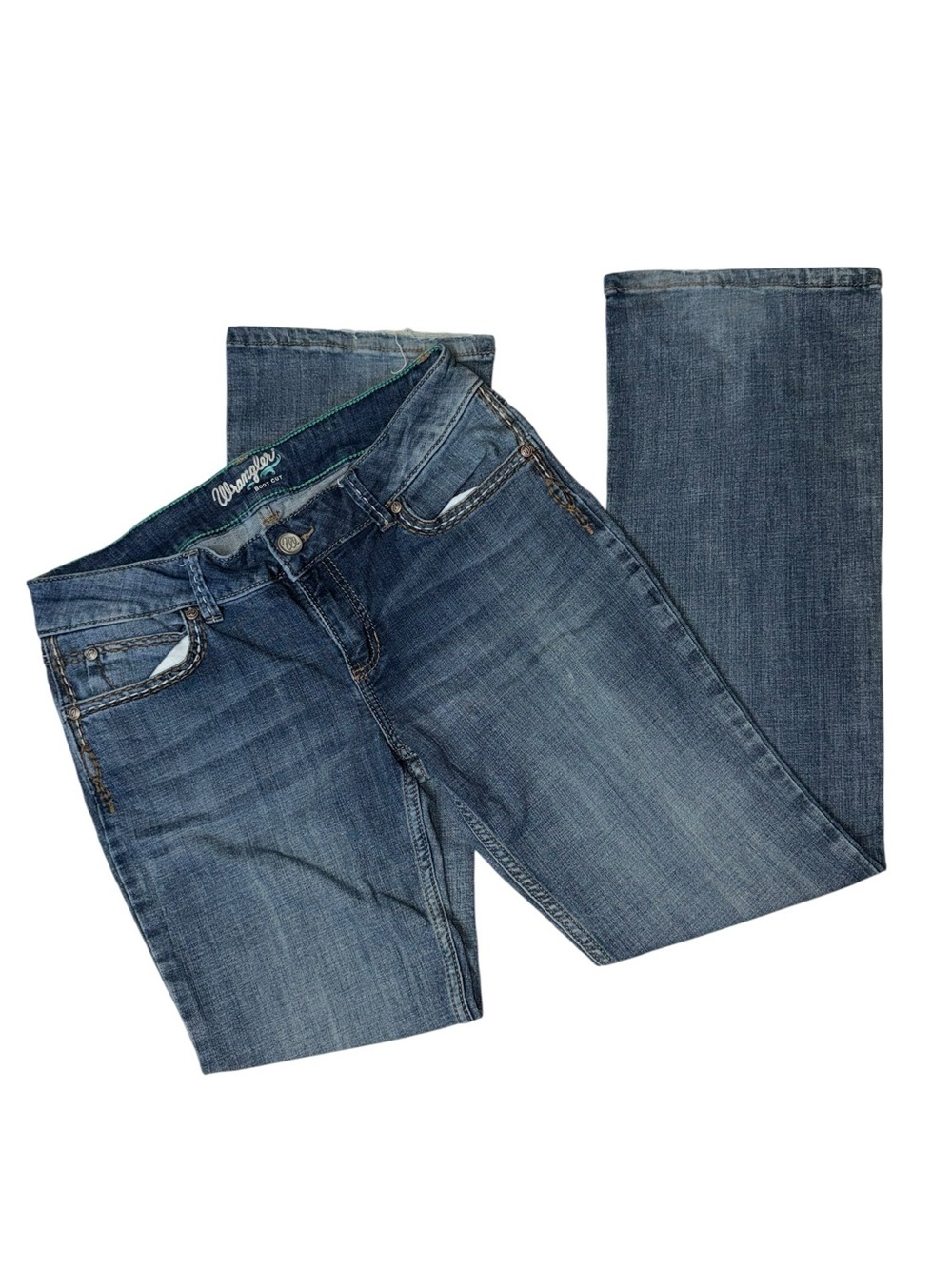 Wrangler Women's Dark Blue Bootcut Denim Jeans